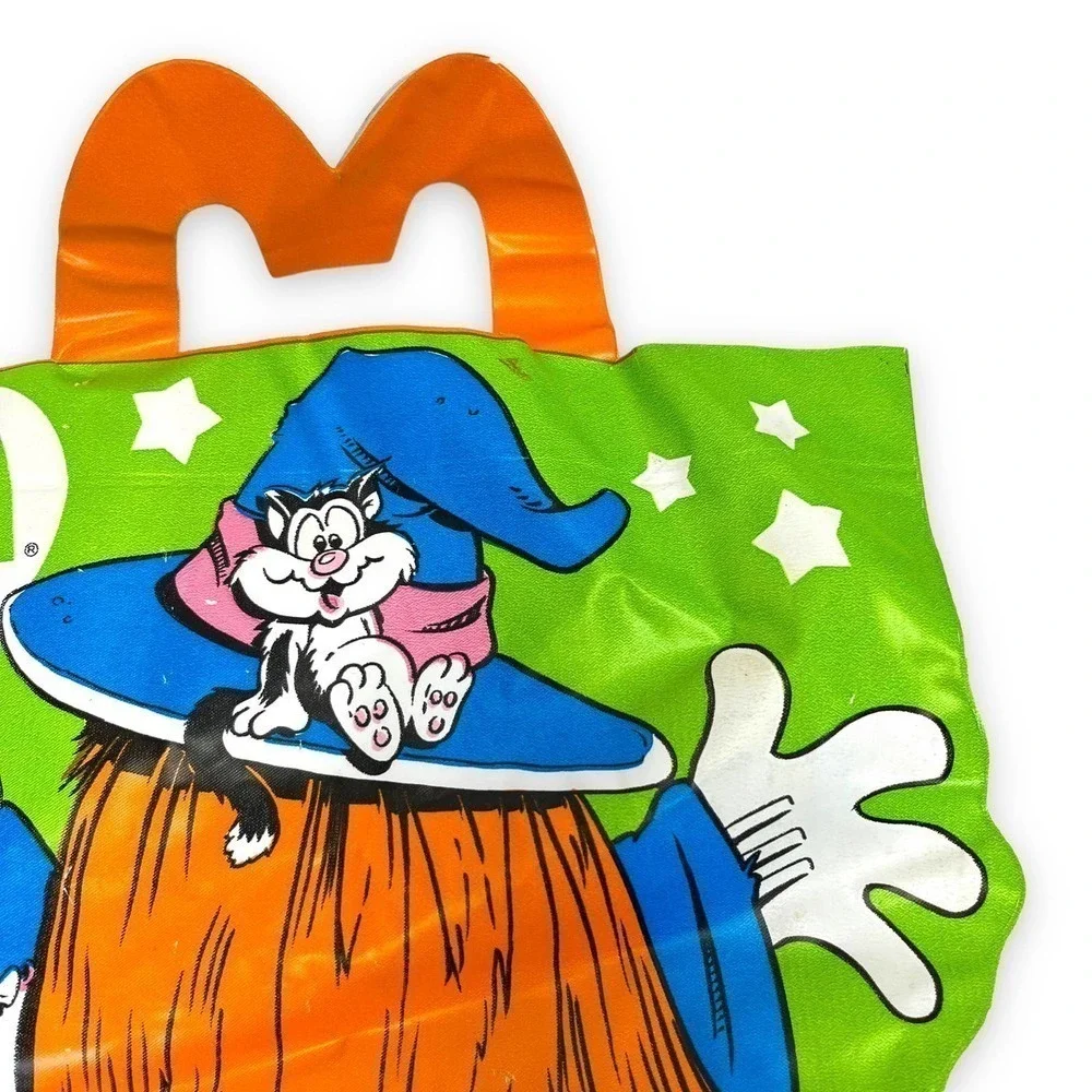 Vintage 1990's McDonalds Witch Halloween Happy Meal Vinyl Trick or Treat Bag